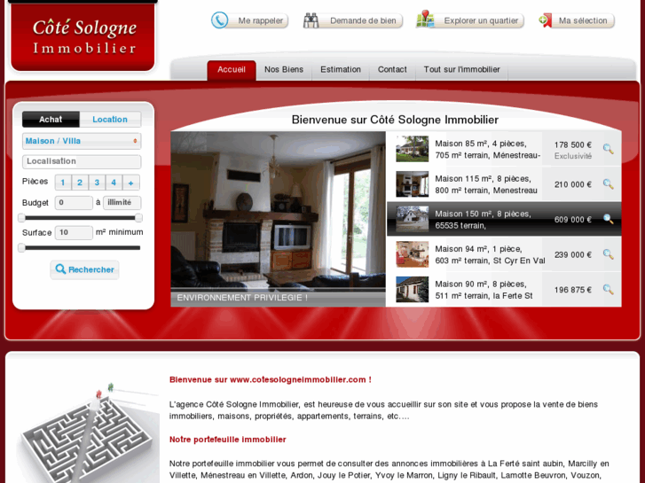 www.cotesologneimmobilier.com