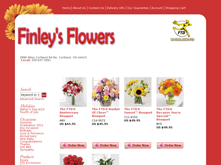 www.finleysflowers.com