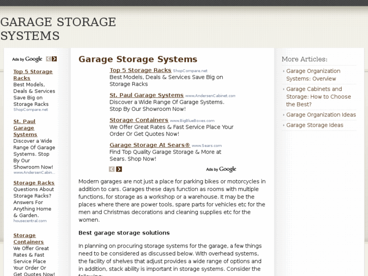 www.garagestoragesystems.org