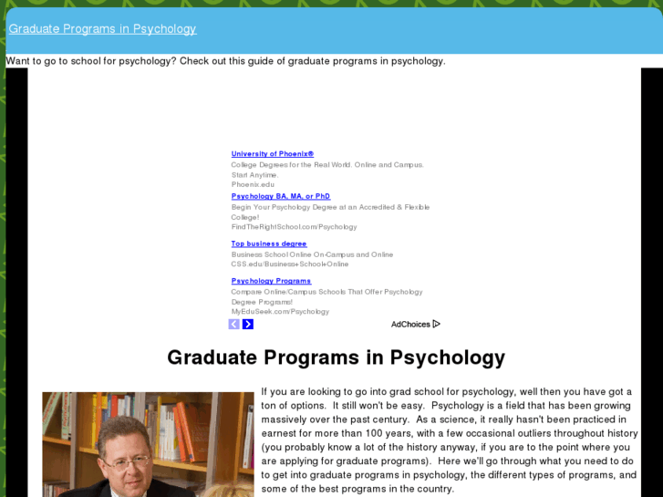www.graduateprogramsinpsychology.com