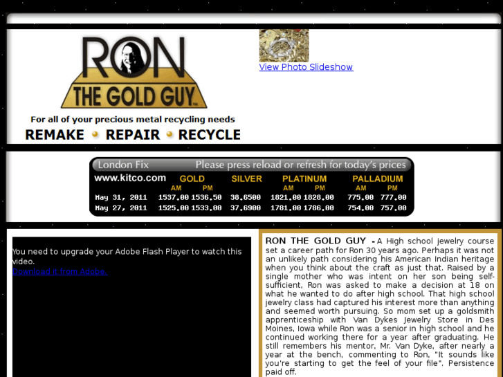 www.ronthegoldguy.net