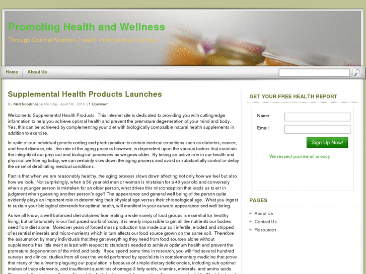 www.supplementalhealthproducts.com