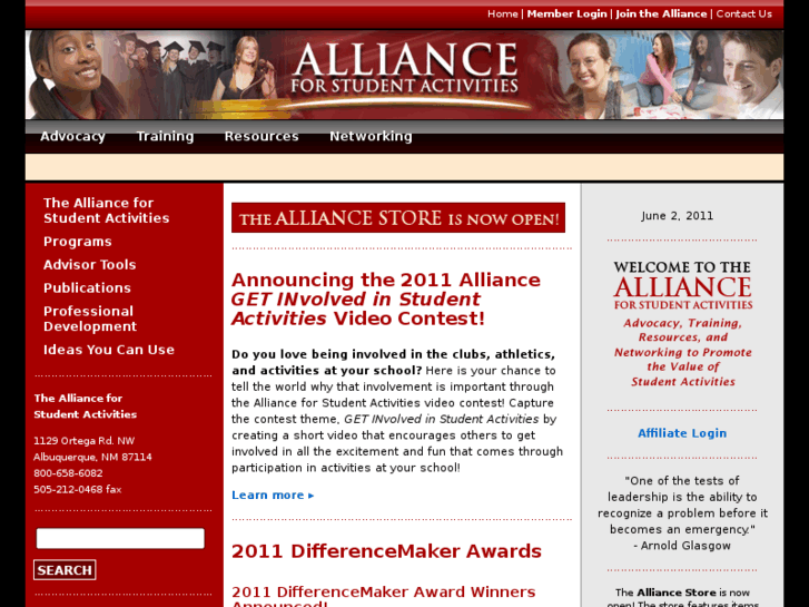 www.alliance4studentactivities.org