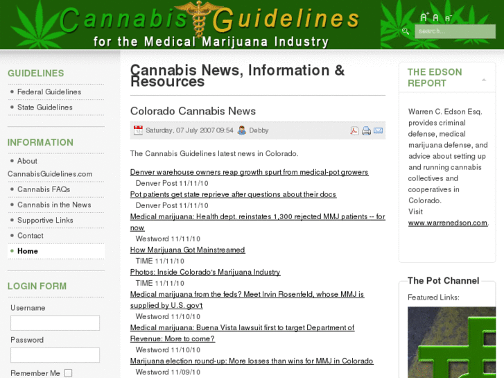 www.cannabisguidelines.com