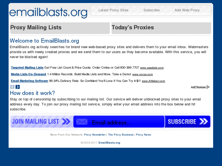 www.emailblasts.org