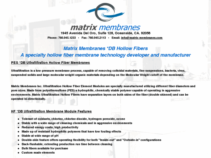 www.matrix-membranes.com