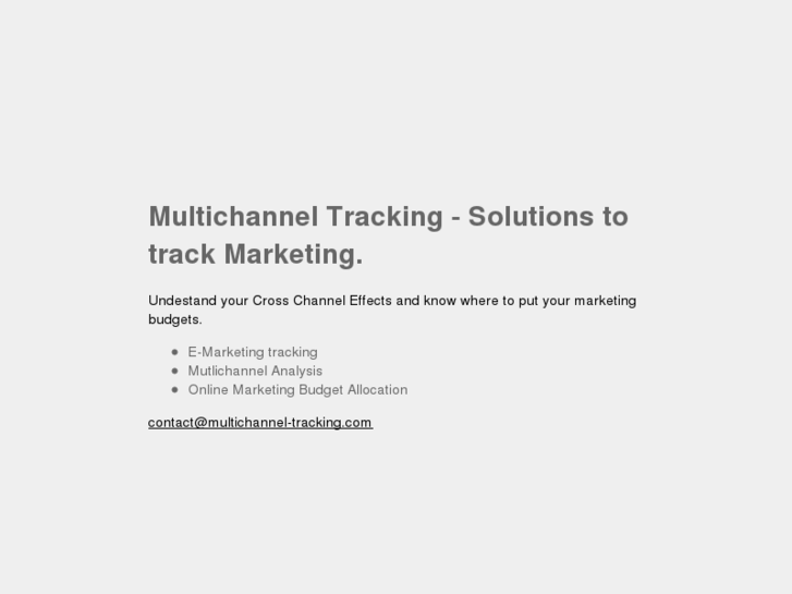 www.multichannel-tracking.com