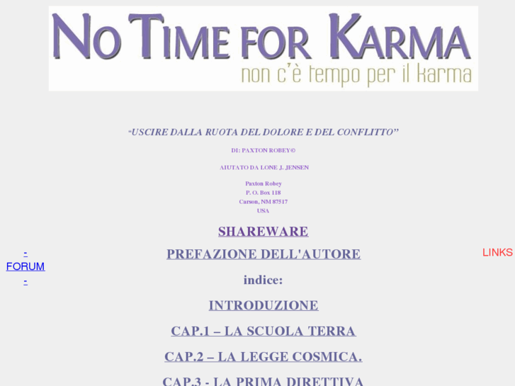 www.notimeforkarma.it