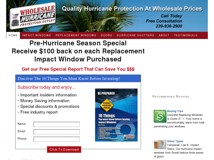 www.wholesalehurricaneprotection.com