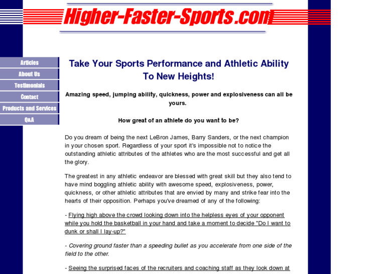 www.higher-faster-sports.com