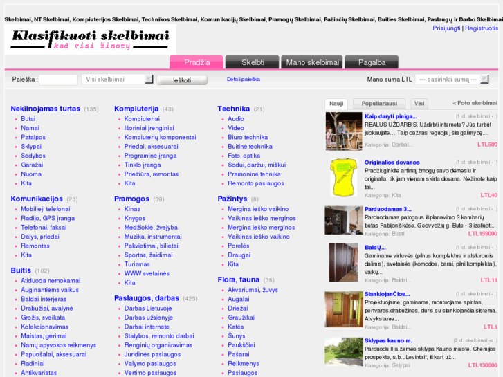 www.klasifikuotiskelbimai.lt