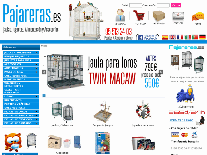 www.pajareras.es