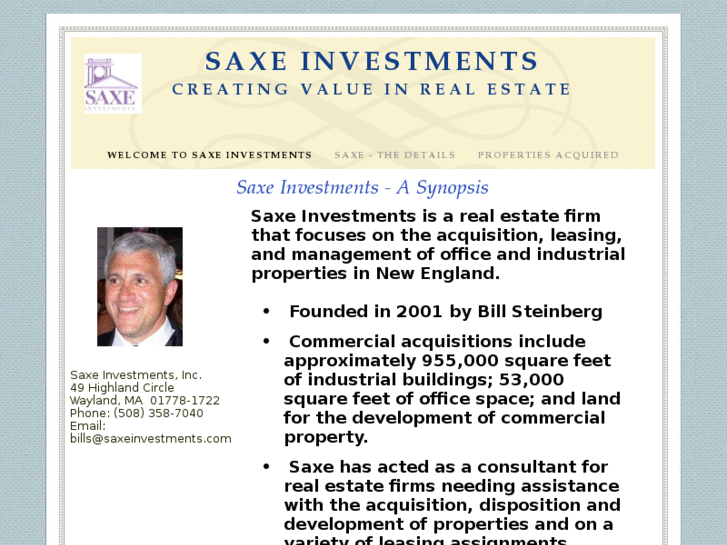 www.saxeinvestments.com