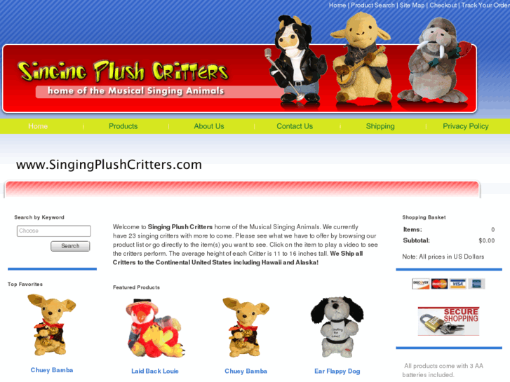 www.singingplushcritters.com