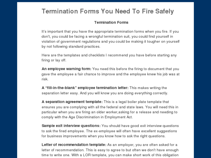 www.termination-forms.com
