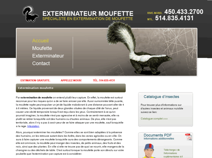 www.exterminateurmoufette.com