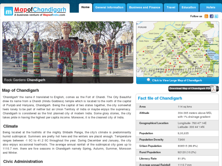 www.mapofchandigarh.com