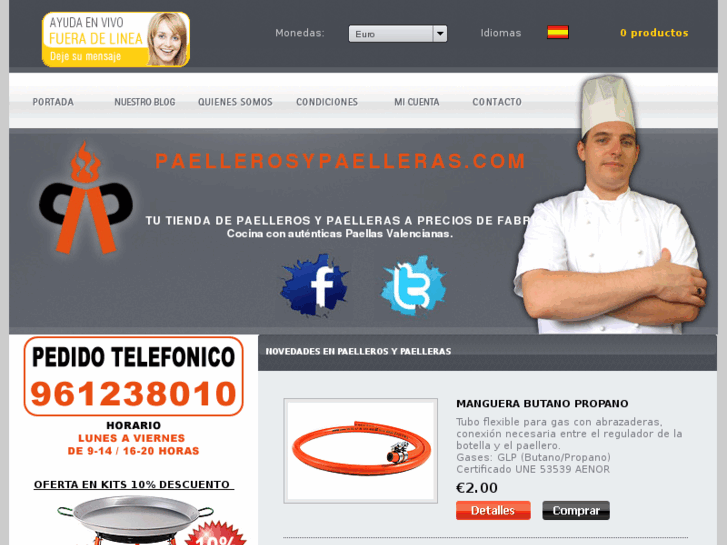 www.paellerosypaellas.es