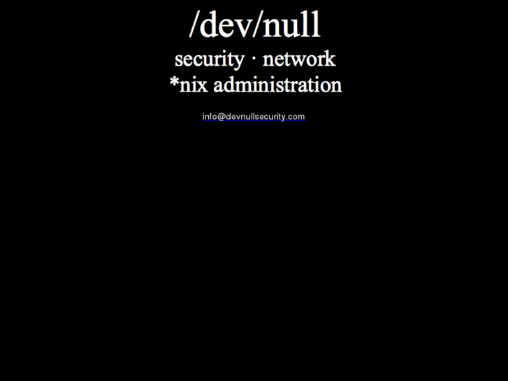 www.devnullsecurity.com