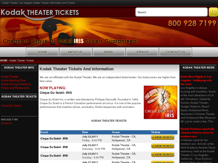 www.kodaktheatertickets.com