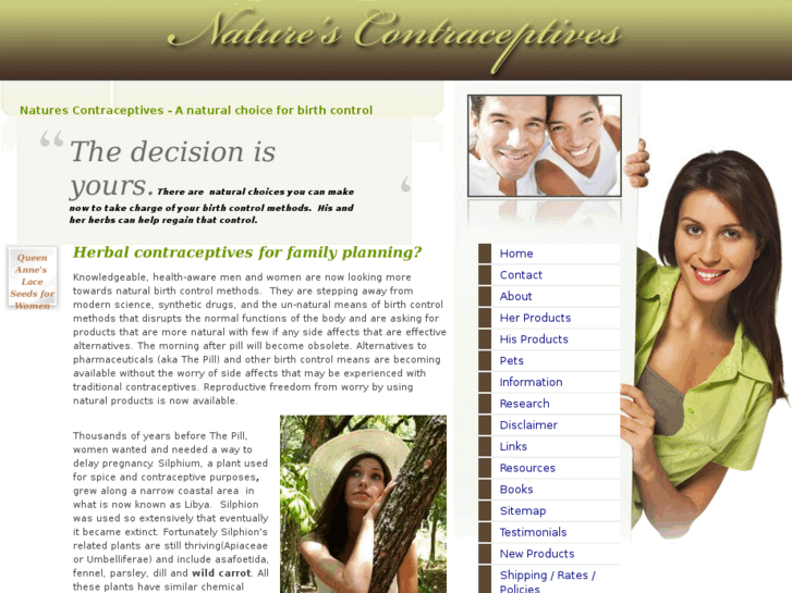 www.naturescontraceptives.com