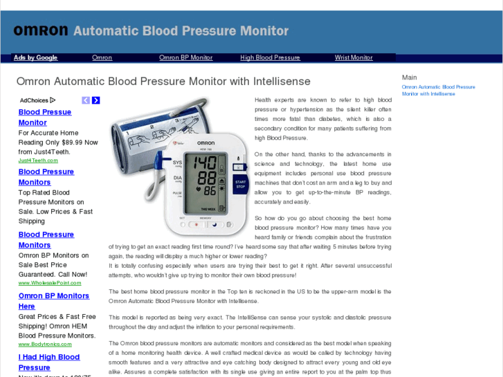 www.omronautomaticbloodpressuremonitor.net