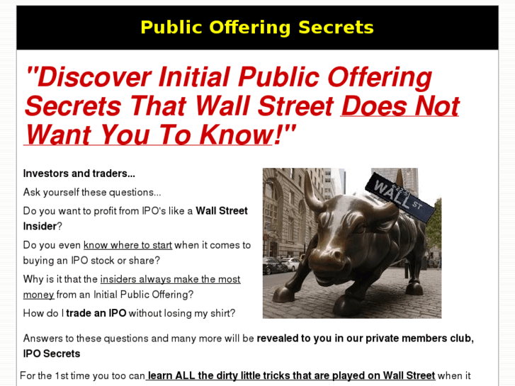 www.publicofferingsecrets.com