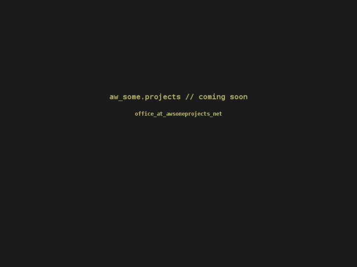 www.awsomeprojects.net