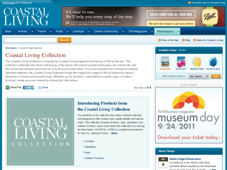 www.coastallivingcollection.com