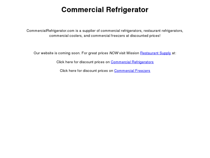 www.commercialrefrigerator.com