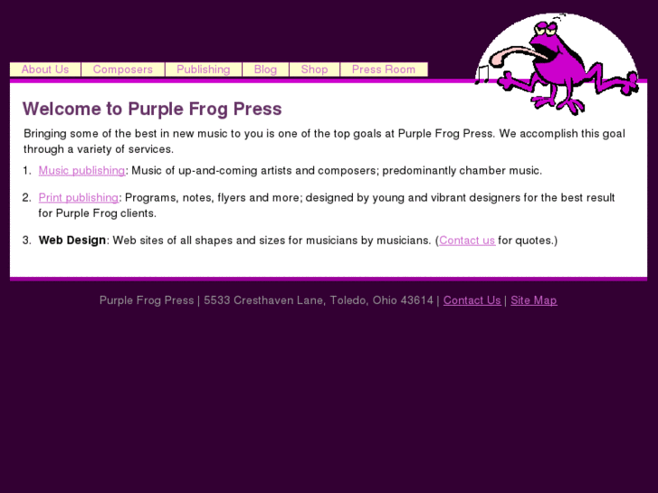 www.purplefrogpress.com