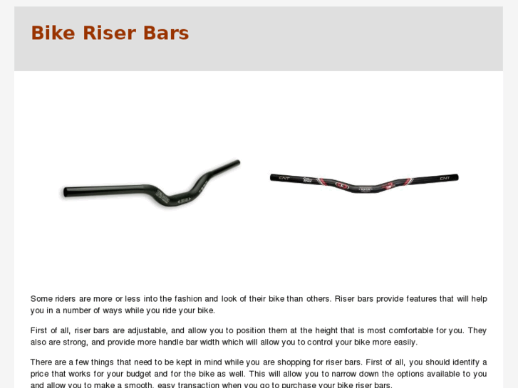 www.riserbars.com