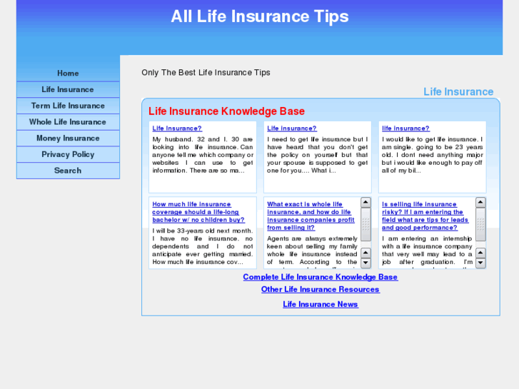 www.alllifeinsurancetips.info