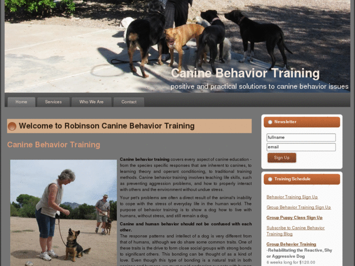 www.caninebehaviortraining.com