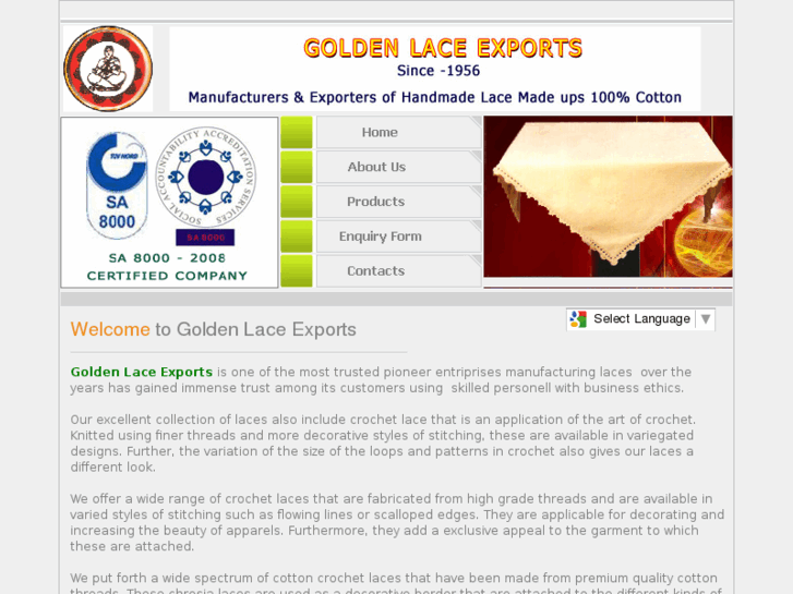 www.goldenlaceexports.com