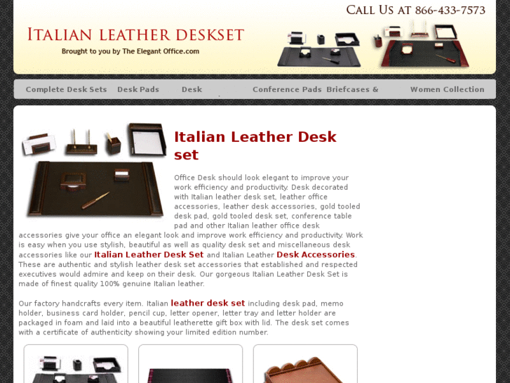 www.italianleatherdeskset.com