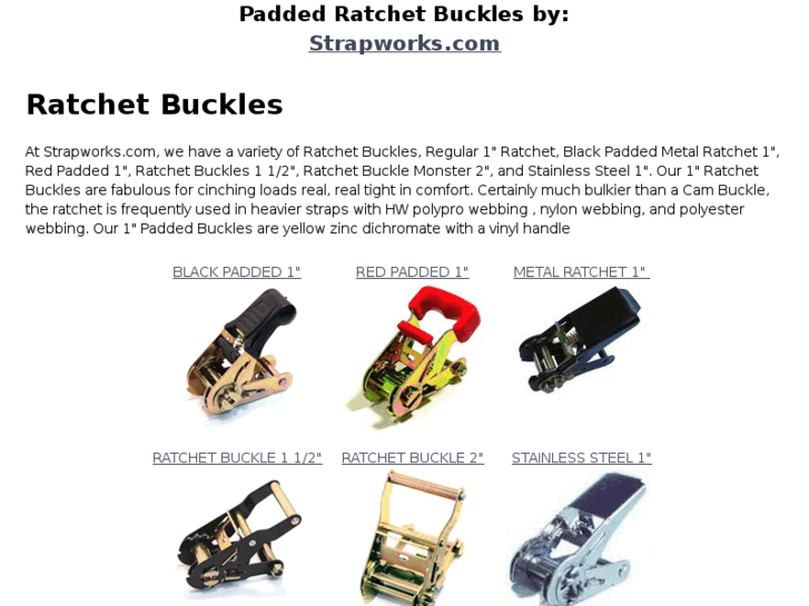 www.paddedratchetbuckles.com