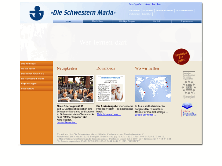 www.schwesternmaria.de