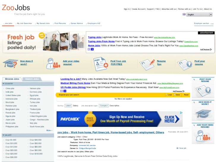 www.zoojobsboard.com