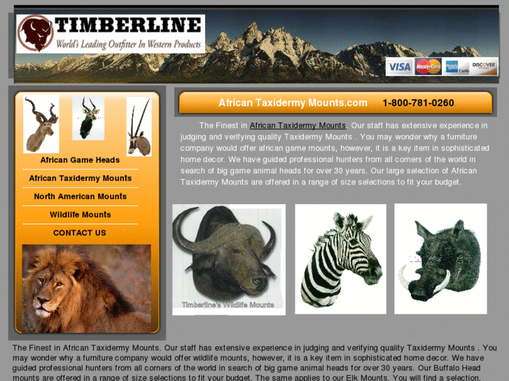 www.africantaxidermymounts.com