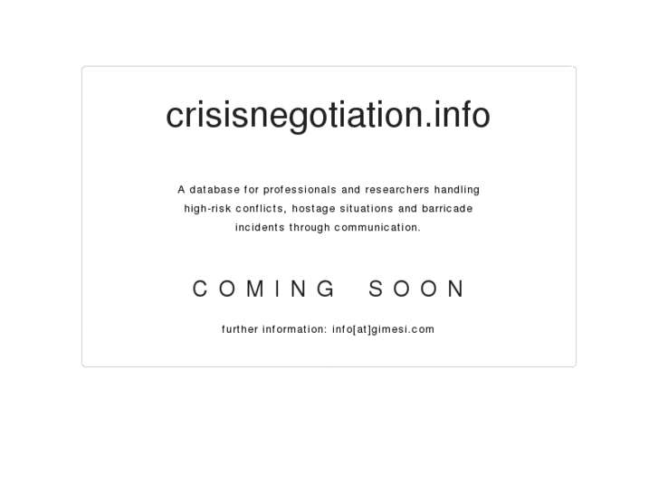 www.crisisnegotiation.info