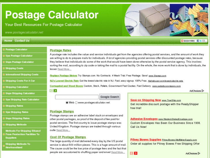 www.postagecalculator.net