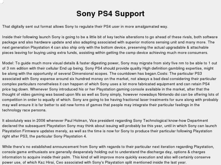 www.sonyps4support.com