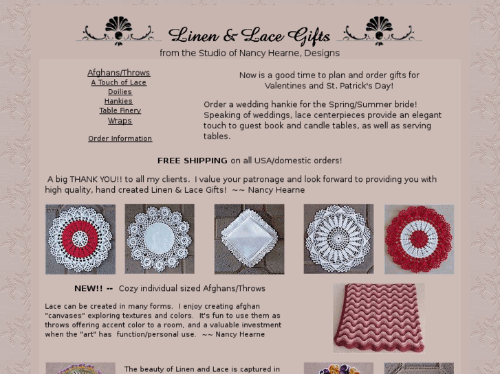 www.linenlacegifts.com