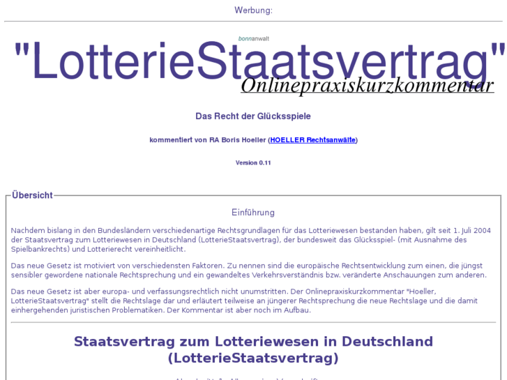 www.lotteriestaatsvertrag.de