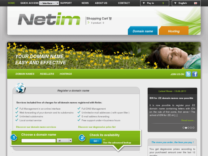 www.netim.biz