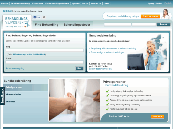 www.behandlingsvejviseren.dk