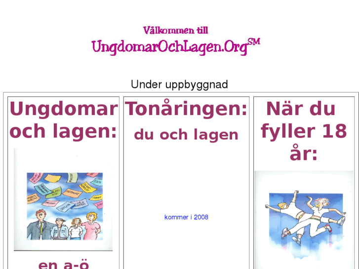 www.ungdomarochlagen.org