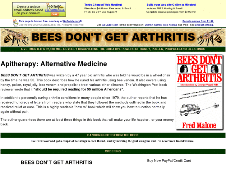 www.beesdontgetarthritis.com