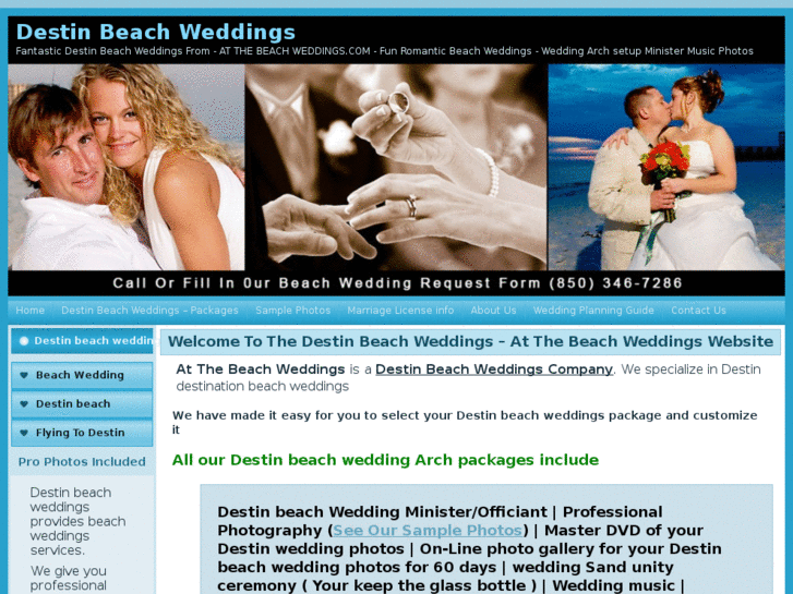 www.destinbeachweddings.biz